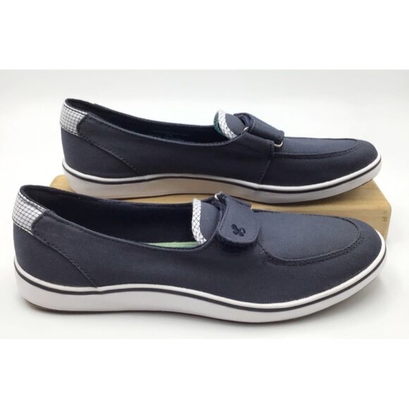 Grasshoppers Shoes Womens 7 Navy Blue Unworn Canvas Easy On Casual Comfort Cute - Picture 3 of 10